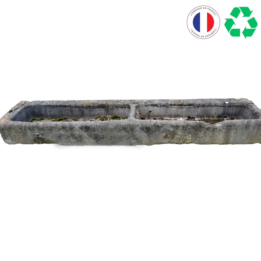 Matériaux d'antan : AUGE ANCIENNE EN PIERRE 2 BACS L229