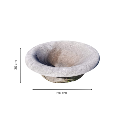 Matériaux d'Antan : VASQUE EN PIERRE H35