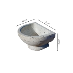 Materials of yesteryear: H26 TERRAZZO WASHBASIN