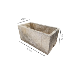 Matériaux d'Antan : LAVOIR ANCIEN RECTANGULAIRE EN PIERRE L167