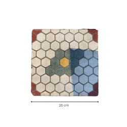 Matériaux d'Antan : LOT DE CARREAUX EN CIMENT A MOTIF (6,5M2)
