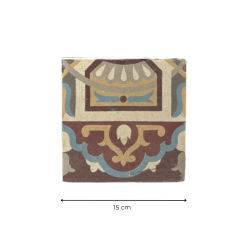 Materials of yesteryear: FRIEZE OF PATTERNED CEMENT TILES (9M2)