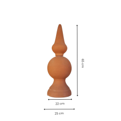Matériaux d'Antan : POINCON ROUGE TERRE CUITE H65
