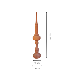 Matériaux d'Antan : POINCON ROUGE TERRE CUITE H120