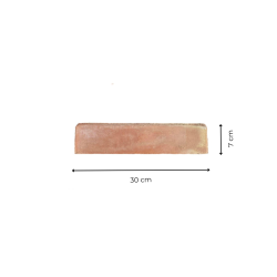 Matériaux d'Antan : PLINTHE BISEAUTEE TERRE CUITE 30x7x1.3