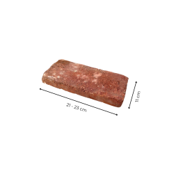 Matériaux d'Antan : BRIQUETTE ROUGE EN TERRE CUITE 21,5 x 3 x 11