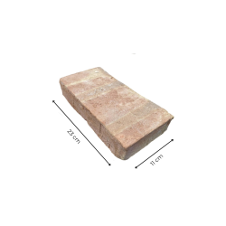 Materials of yesteryear: NEW BRICK HANDMADE IN THE OLD WAY 23X12X4.5