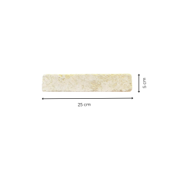 Materials of yesteryear: STONE BRIQUETTE 25 X 5 X 3 YELLOW AGED DRUM