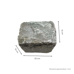 Matériaux d'Antan : PAVES DE RUE ANCIEN 20-15CM - UNITE