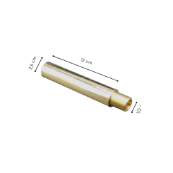 Matériaux d'Antan : RALLONGE - RACCORD 12CM - 1/2" BRILLANT