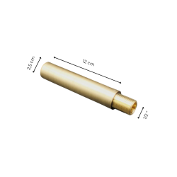 Matériaux d'Antan : RALLONGE - RACCORD 12CM - 1/2 MAT