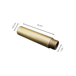 Materials of yesteryear: EXTENSION - 18CM FITTING - 1 1/4F MATTE