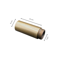 Materials of yesteryear: EXTENSION - 12CM FITTING - 1 1/2F MATTE