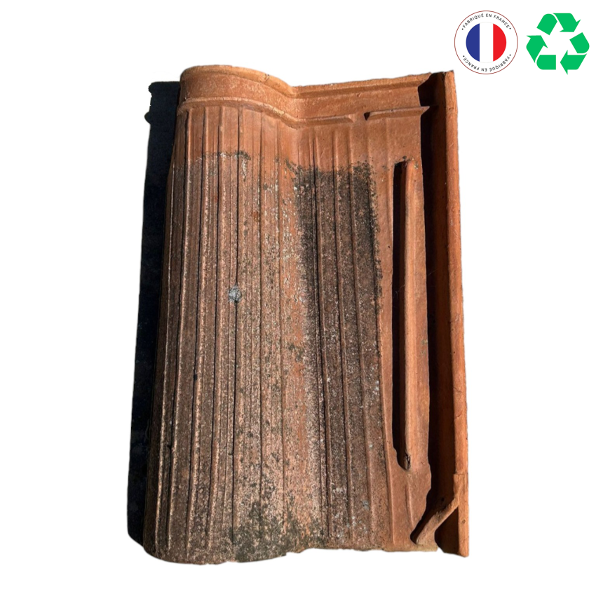 Matériaux d'Antan : TUILE ROMANE A STRIES MOYENNES