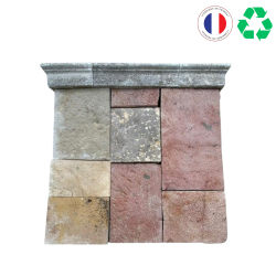 Matériaux d'antan : FRONTON DE FONTAINE EN PIERRE H110