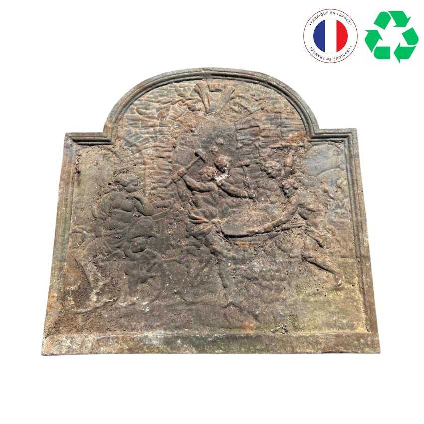 Matériaux d'antan : PLAQUE DE CHEMINEE H76