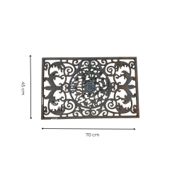 Materials of yesteryear: RECTANGULAR CAST IRON DOORMAT