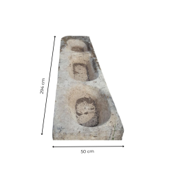 Materials of yesteryear - STONE TROUGH 3 BOWLS 294CM