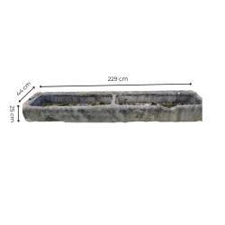 Materials of yesteryear: OLD STONE TROUGH 2 BOWLS L229
