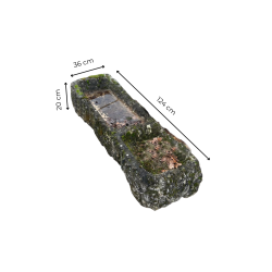 Matériaux d'antan :  PETITE AUGE ANCIENNE 2 BACS EN PIERRE L124