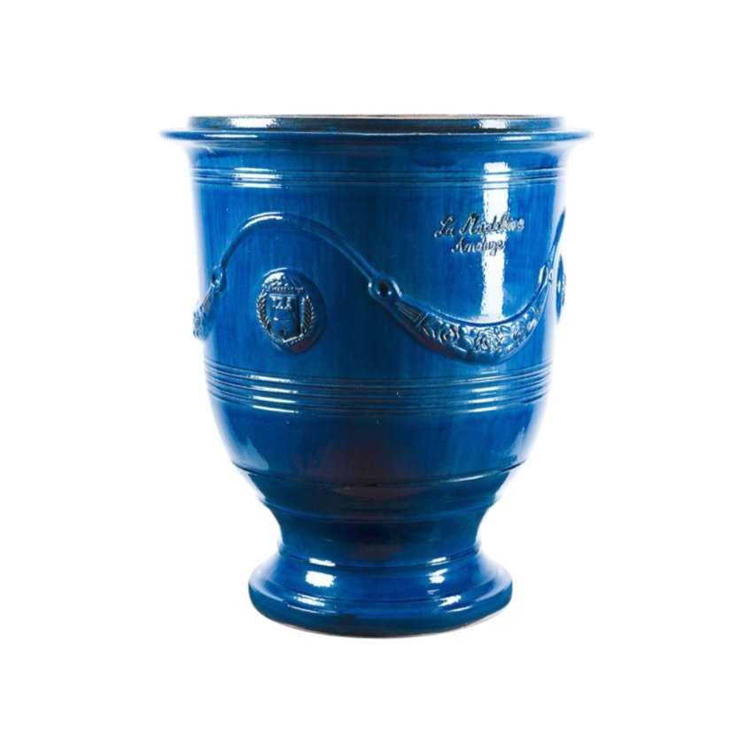 Matériaux d'antan : VASE ANDUZE BLEU TRADITION N°0 H105