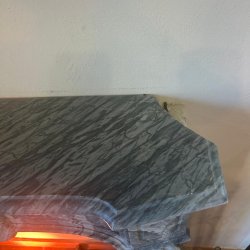 Materials of yesteryear: GREY MARBLE FIREPLACE SHELL H110