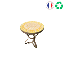 TABLE BASSE MOSAIQUE RONDE H47