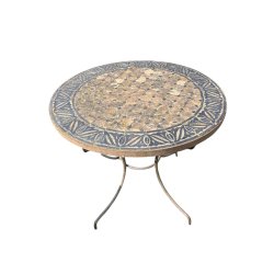 Matériaux d'antan : PETITE TABLE RONDE ZELLIGE D80