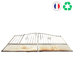 Matériaux d'antan : PORTAIL BLANC EN FER FORGE  H170