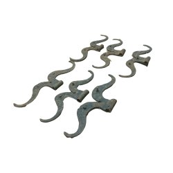 Matériaux d'antan : PENTURE EN FER MOUSTACHE (LOT DE 6)