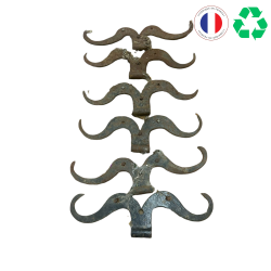 Matériaux d'antan : PENTURE MOUSTACHE (LOT DE 6)