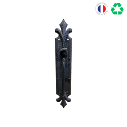Matériaux d'antan: LOQUET POUCIER FLEUR DE LYS H28,5