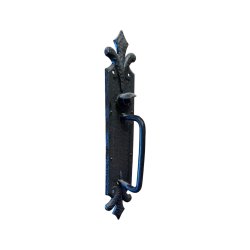 Matériaux d'antan: LOQUET POUCIER FLEUR DE LYS H28,5
