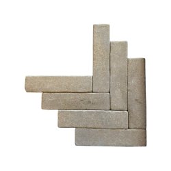Matériaux d'antan : BRIQUETTE EN PIERRE DURE BEIGE 20x4,9x3