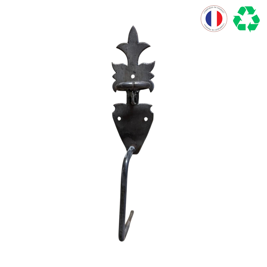 Matériaux d'antan: LOQUET POUCIER FLEUR DE LYS H22,5