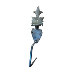 Matériaux d'antan: LOQUET POUCIER FLEUR DE LYS H22,5