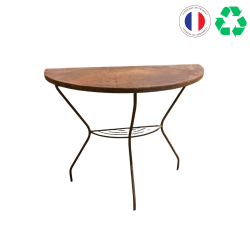 TABLE DEMI LUNE EN FER H77