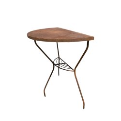 Matériaux d'antan : TABLE DEMI LUNE EN FER H77