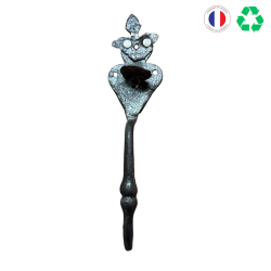 LOQUET POUCIER FLEUR DE LYS H12,5