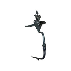 Matériaux d'antan: LOQUET POUCIER FLEUR DE LYS H12,5