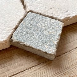 Matériaux d'Antan : CABOCHONS GRIS OVA 7,5x7,5x2